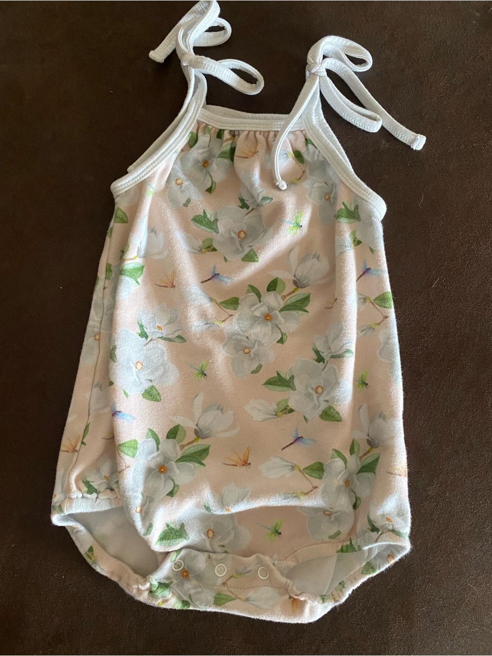 Nola Tawk Girls' Magnolia Print Romper - 12/24M